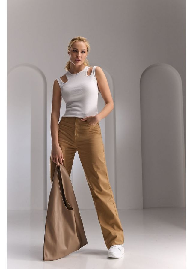 Топ з вирізами 1783 Білий Triko Bakh (368651455)