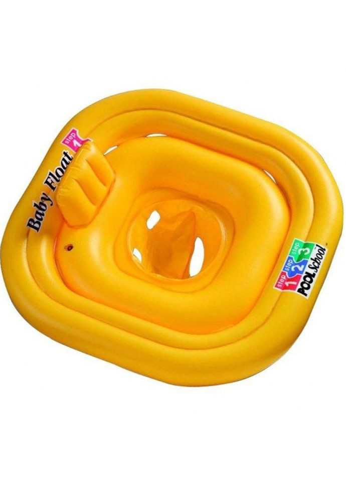 Надувной круг-плотик с отверстиями для ног и спинкой 56587 Intex (302365544)