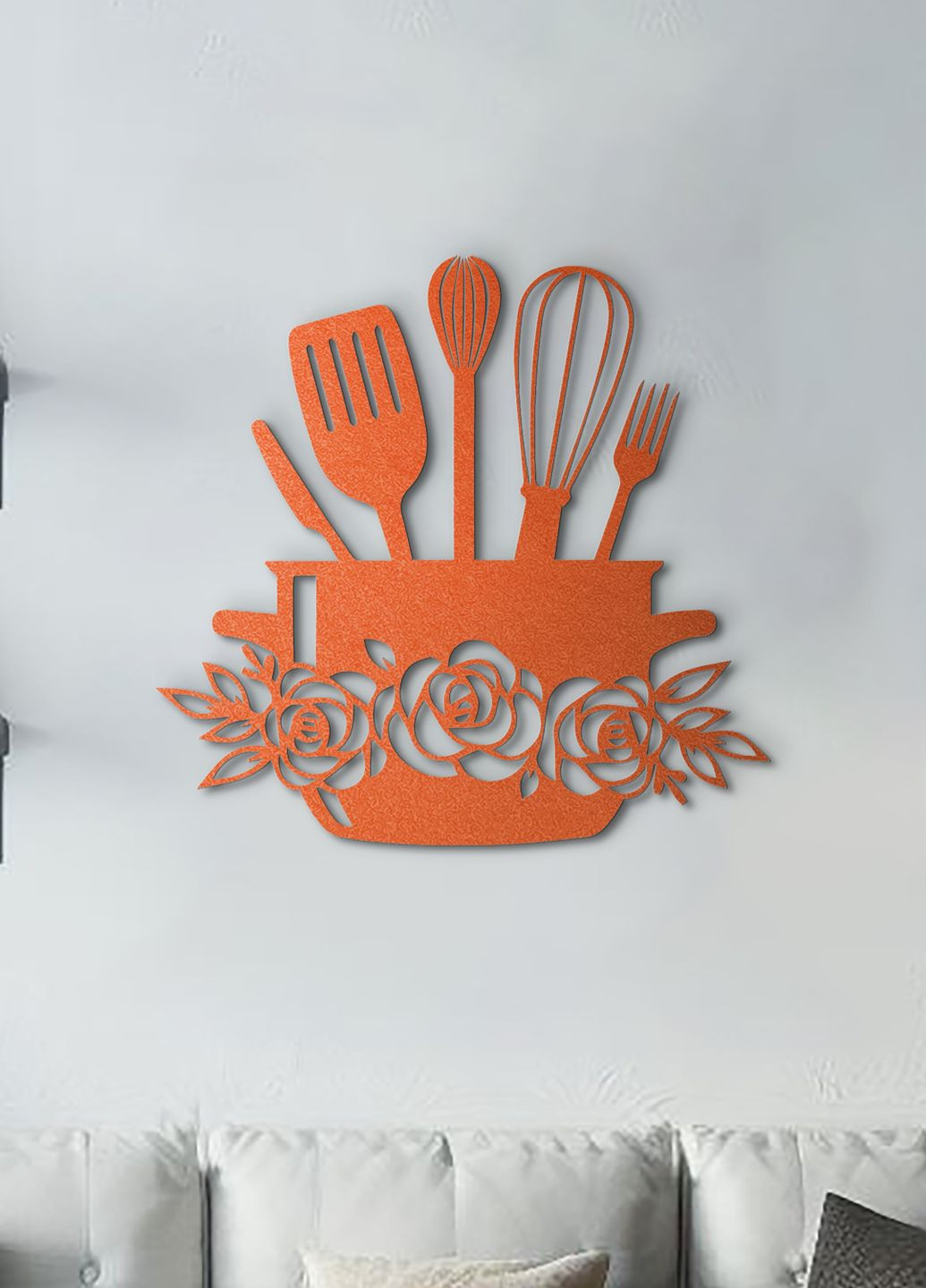 Дерев'яна картина на кухню, декоративне панно з дерева "Каструля господині", стиль лофт 35х38 см Woodyard (292013304)