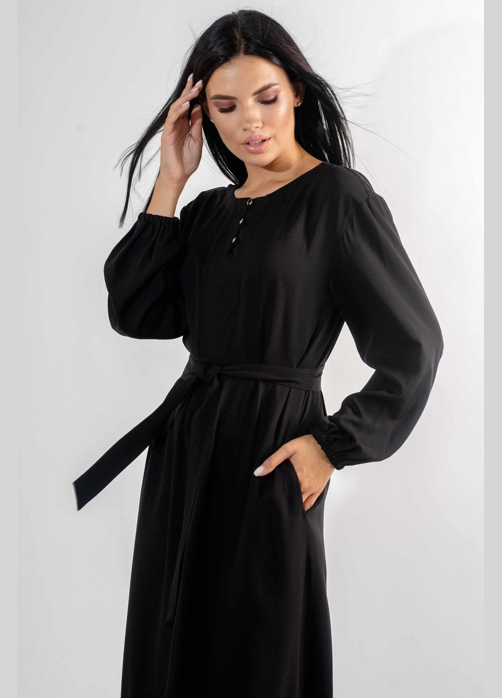 Черное кэжуал, праздничный, деловое платье ри мары медина вл 0521 RiMari