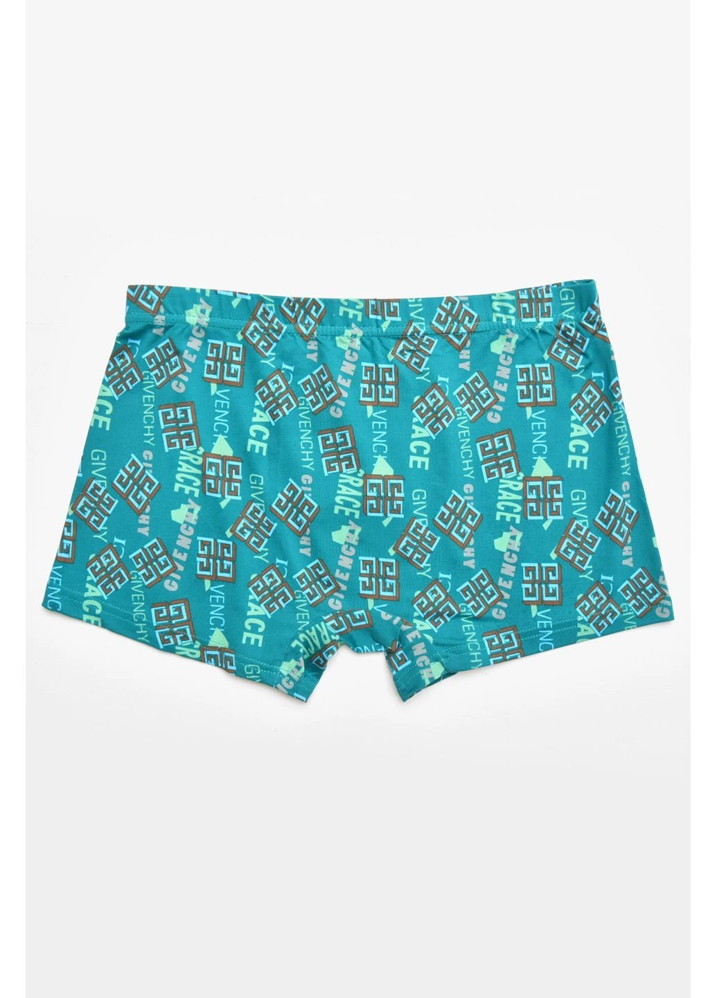 Боксери чоловічі зеленого кольору з принтом Let's Shop (385856040)