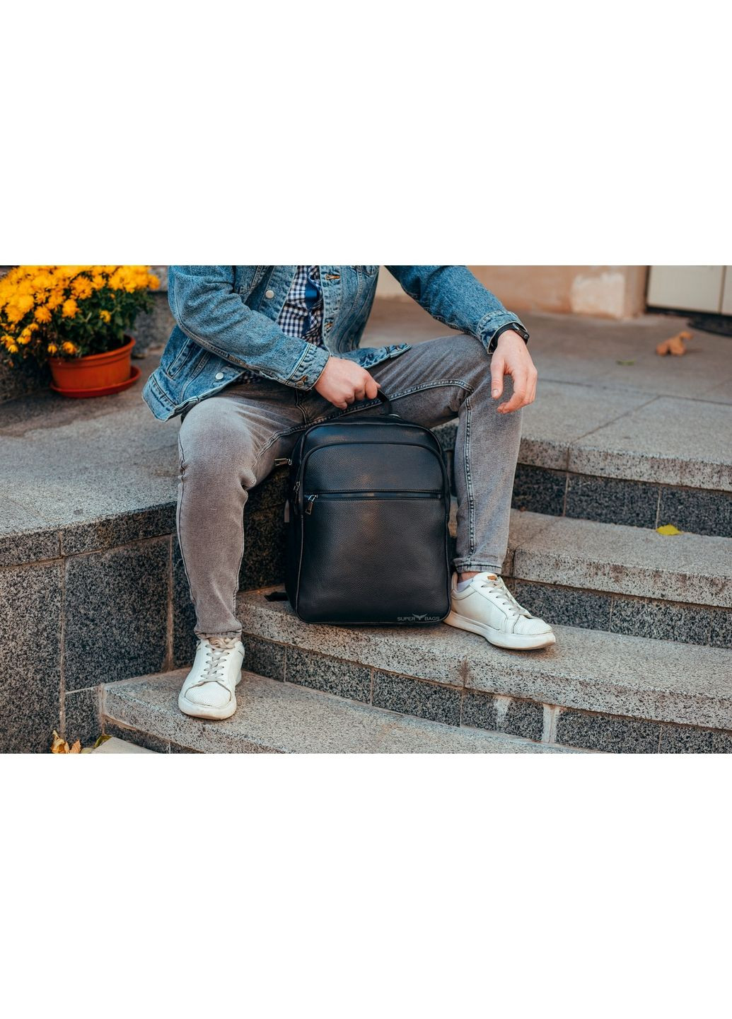 Чоловічий шкіряний рюкзак Tiding Bag (289200865)