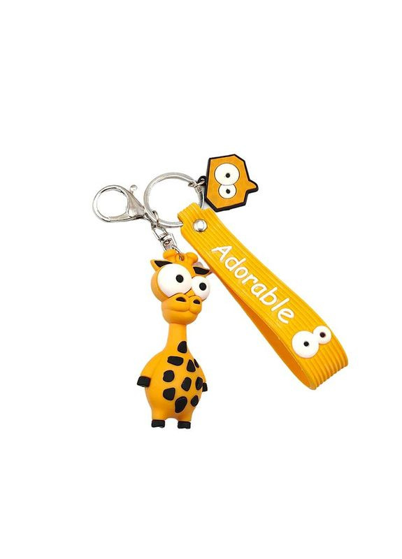 Жираф брелок для детей на ключи, на сумку игрушка силиконовый 7,6 см Shantou (303214055)