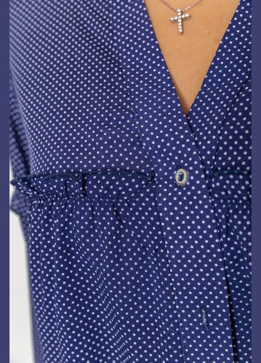 Синяя демисезонная блуза, цвет синий, Ager