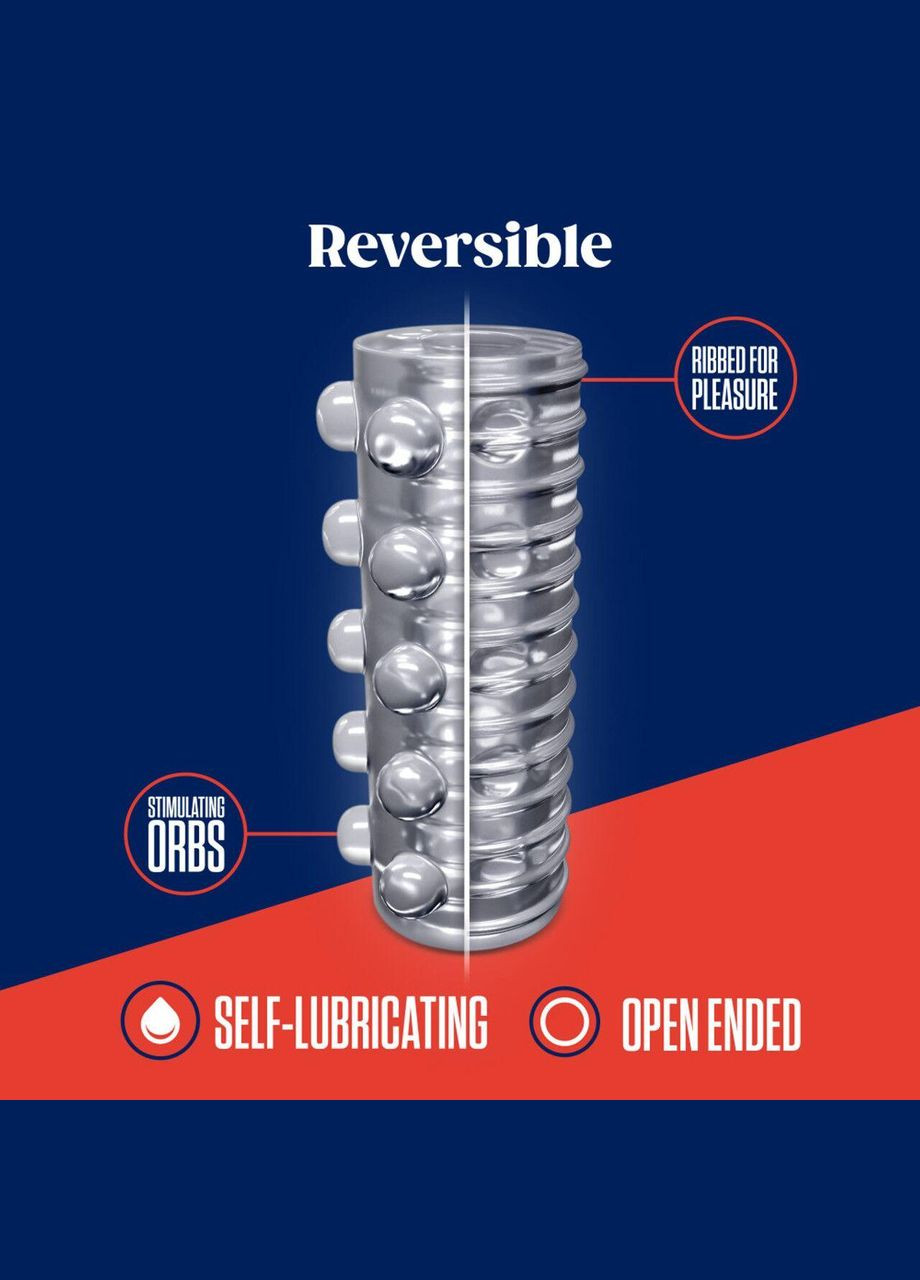 Мастурбатор Rize – Swich Glow in the Dark Masturbator Clear, двосторонній, світиться в темряві Blush (303896660)