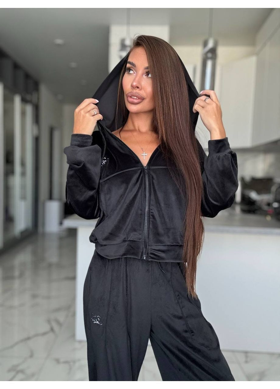 Костюм з вишивкою велюр спорт штани та кофта на блискавці Україна (362640997)