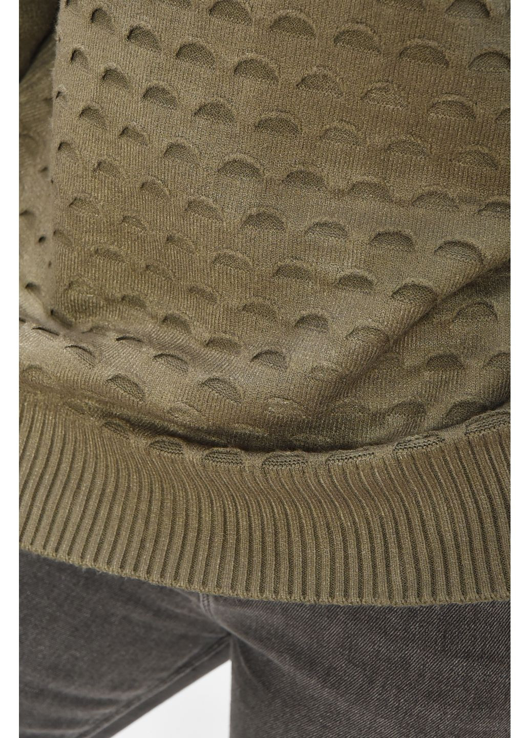 Темно-зелений демісезонний светр жіночий однотонний темно-зеленого кольору пуловер Let's Shop