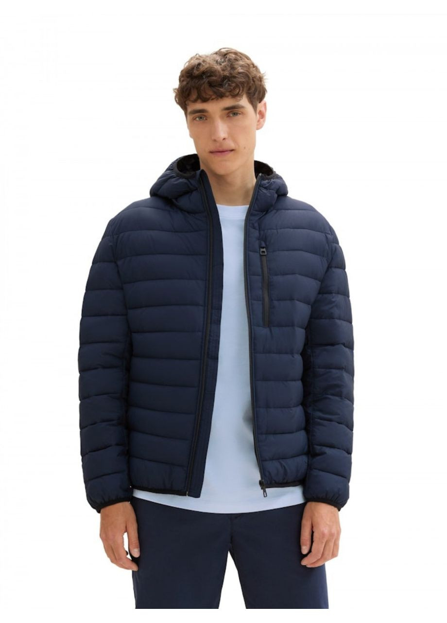 Комбинированная демисезонная куртка light weight jacket 1041340-10668 темно-синий 1041340-10668 Tom Tailor