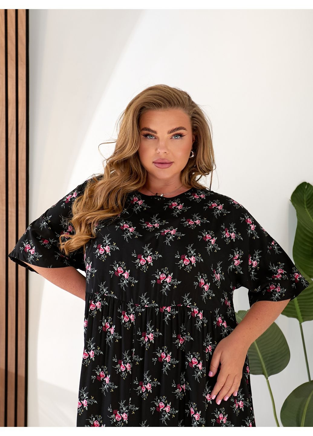 Чорна святковий, повсякденний сукня кльош Zemal з квітковим принтом