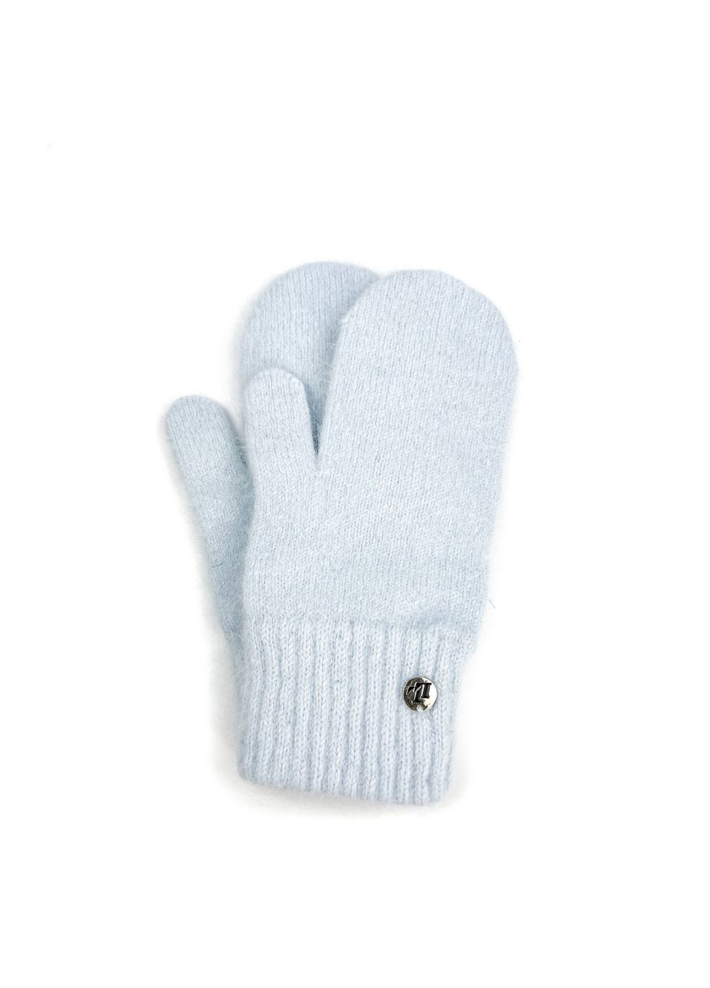 Варежки женские ангора голубые FIONA LuckyLOOK 266-452 (322791013)