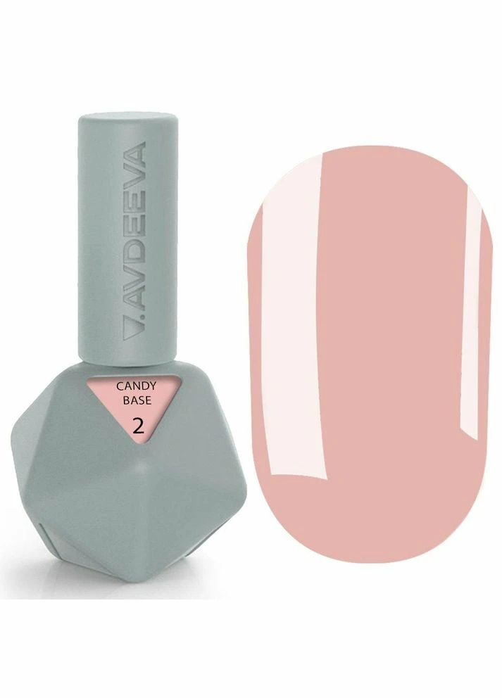 Камуфлююча каучукова база для гель лаку Candy Rubber base №02 12 мл Victoria Avdeeva (377187553)