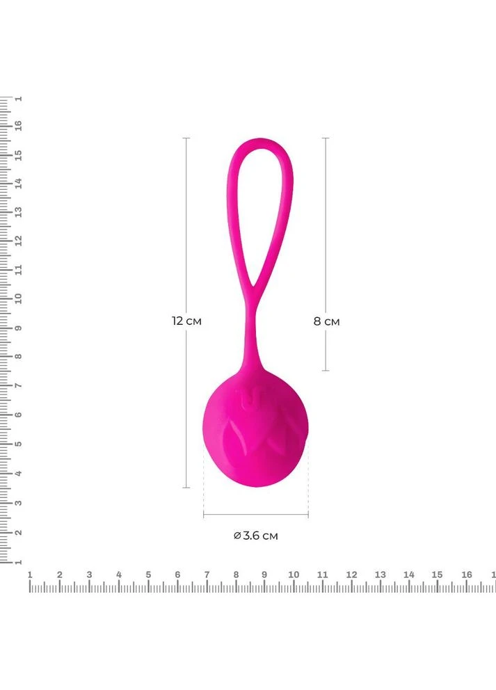 Розовый вагинальный шарик Geisha Lastic Balls Mía Magenta Ø 3.6см Adrien Lastic (315013715)