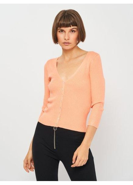 Персиковый кардиган Stradivarius