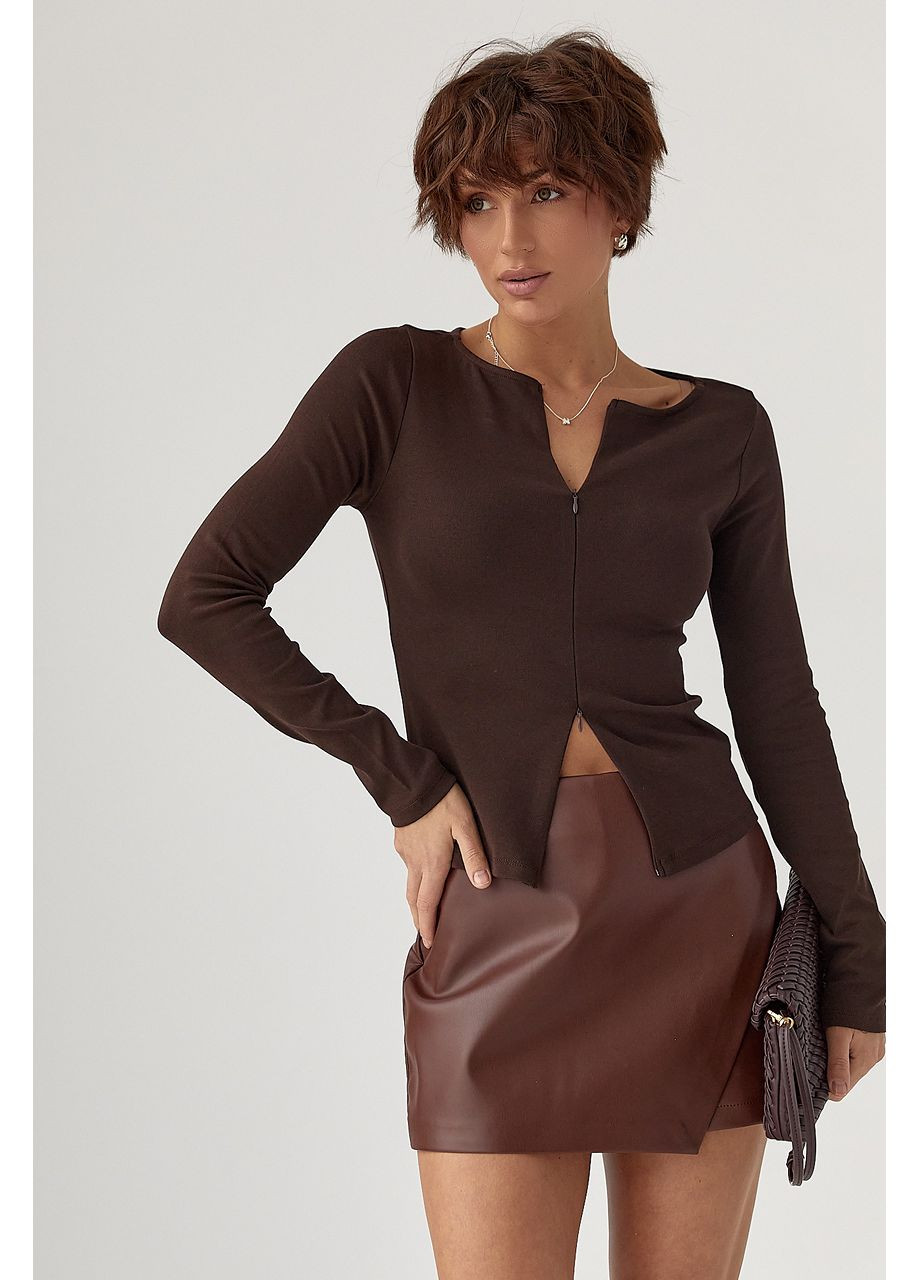 Приталенный лонг на молнии Lurex (369776122)