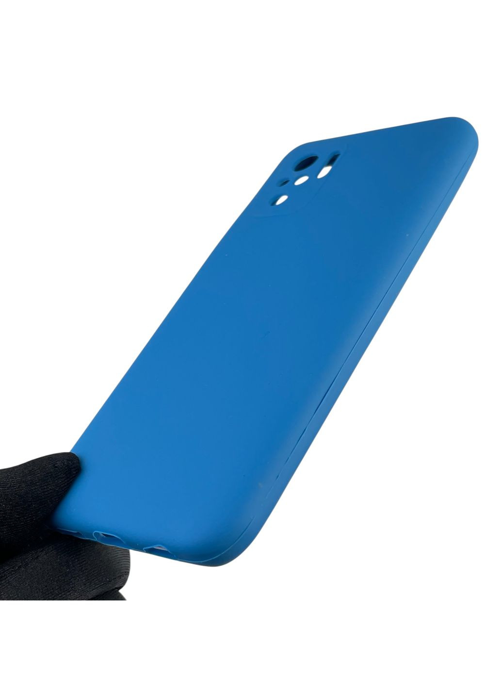 Чехол для POCO M5s силиконовый с микрофиброй нескользящий на сяоми поко м5с синий Xiaomi (366389695)