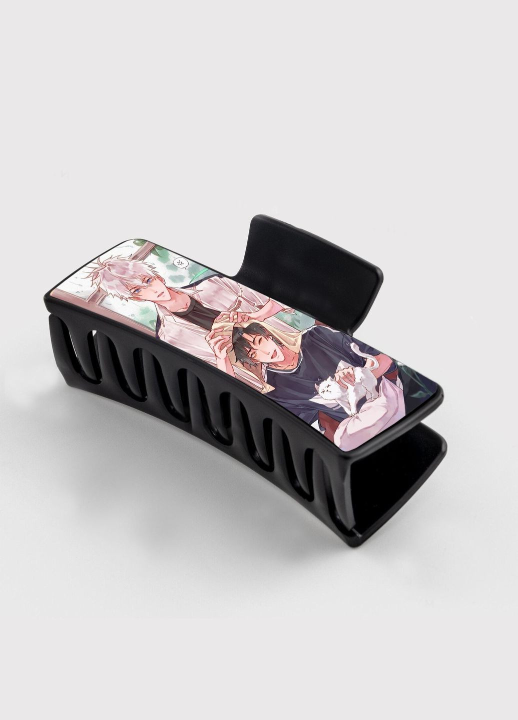 Заколка крабик для волос Аниме Агенты времени #0012 черный No Brand (315631399)