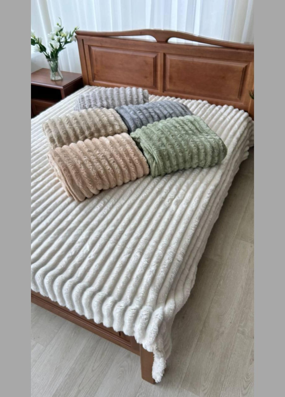 Теплый плед шарпей плюшевый Графит (П4К-Mpled002-04) No Brand (306633045)