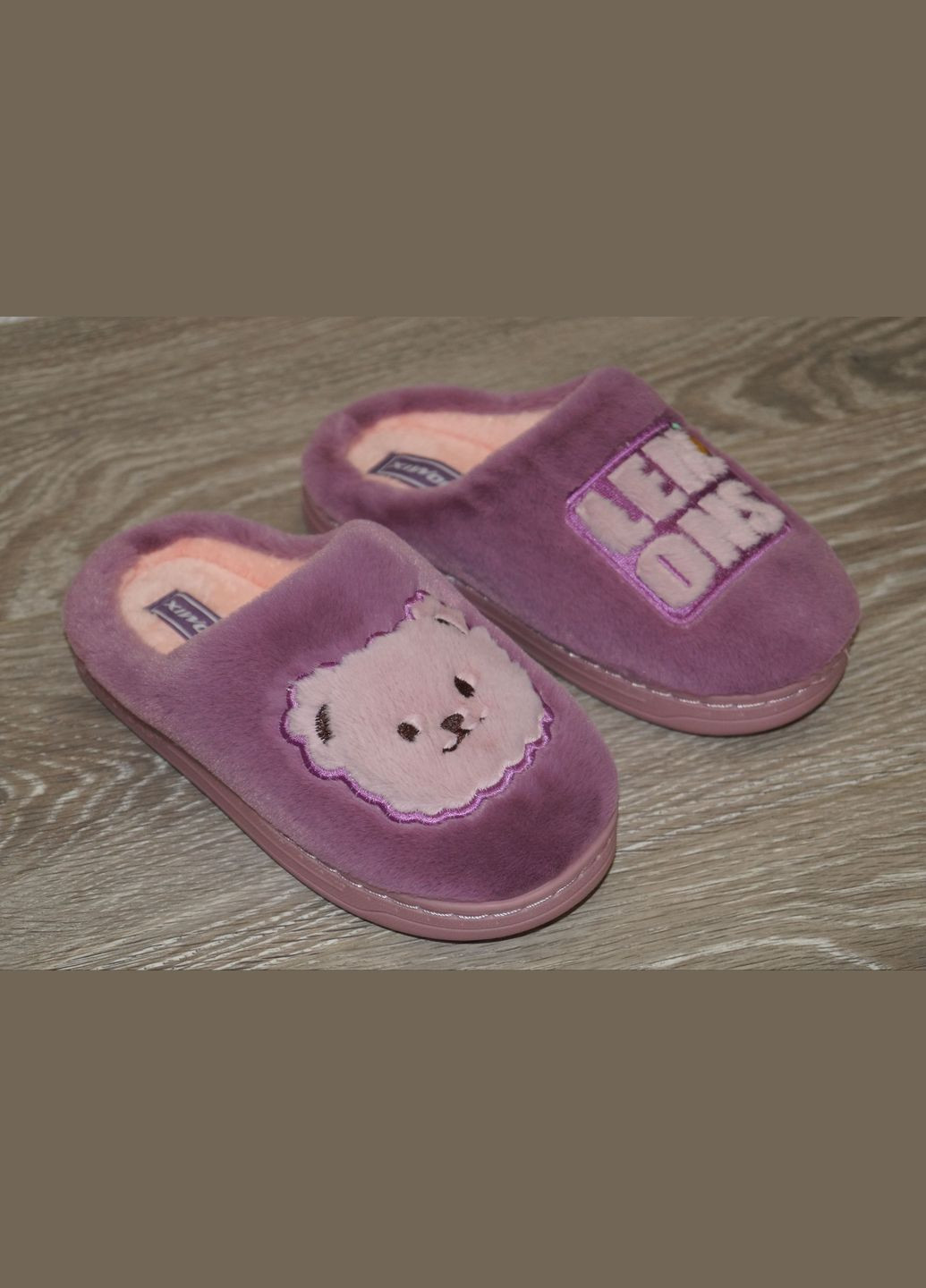 Кімнатні капці для дівчинки з ведмедиком Jomix (313580187)