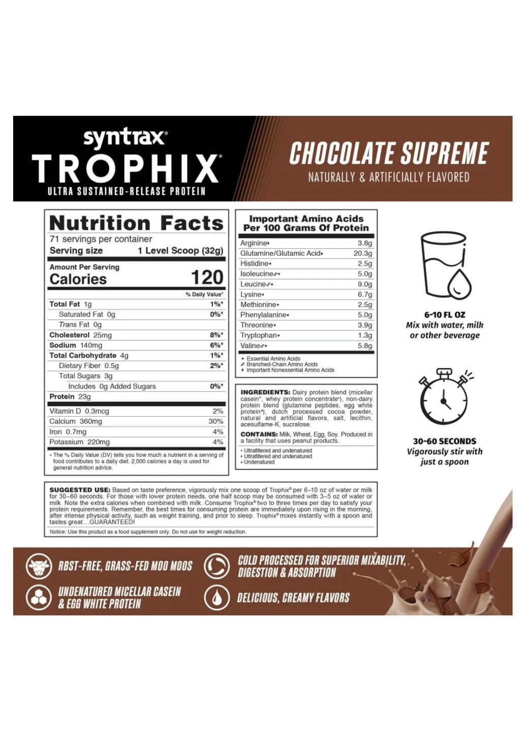 Trophix - 2270g Chocolate Supreme Syntrax (387883607)