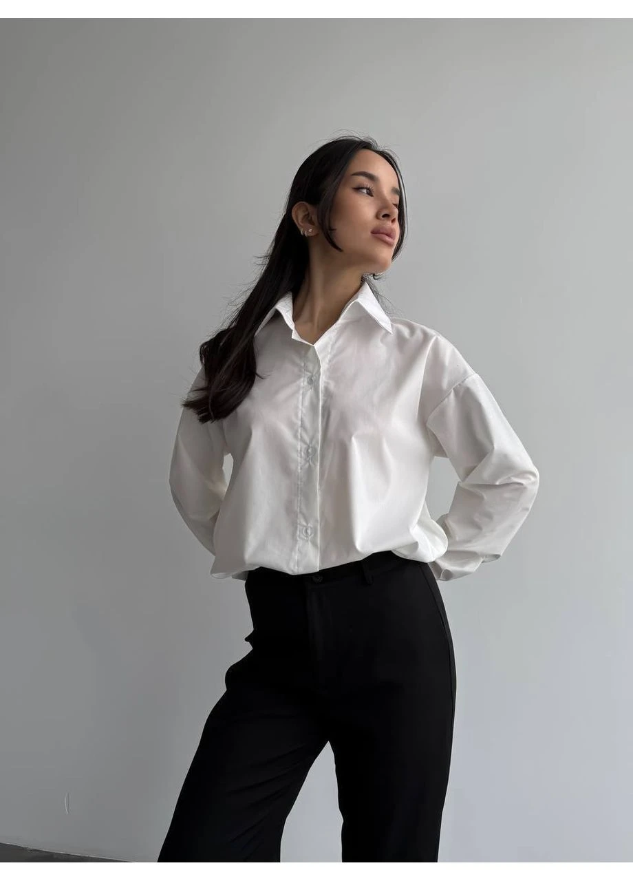 Базова oversize сорочка з коттона — ЗАМІРИ В ОПИСІ GD/GL Модний простір (370601646)