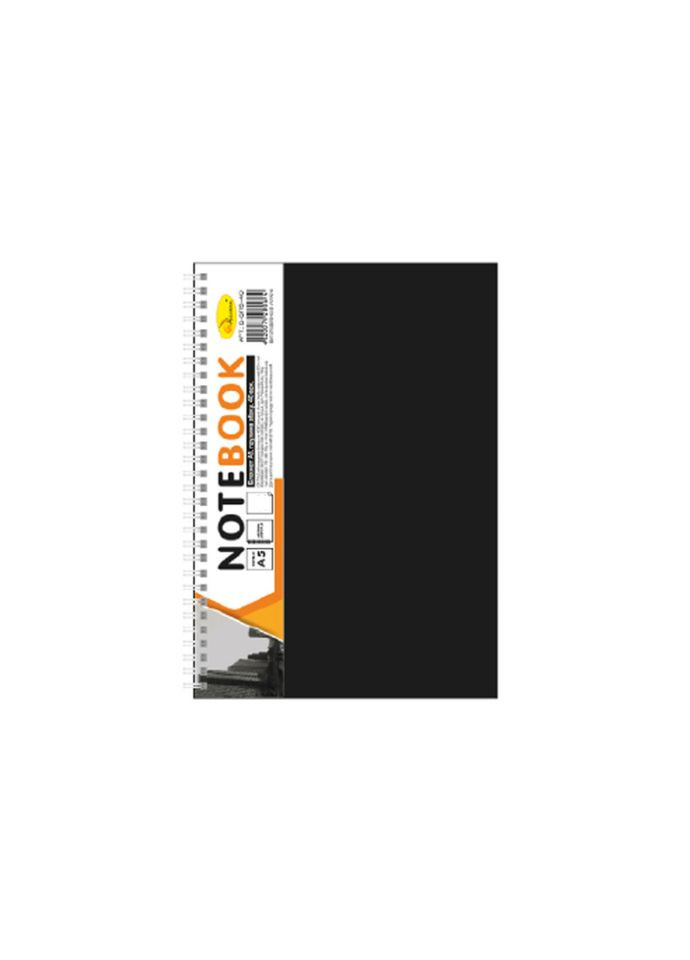 Блокнот А5 АП-1505, 80 листів, пружина збоку Чорний Апельсин (368895990)