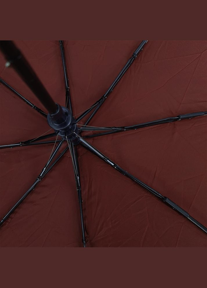Зонтик полуавтомат темнобордовый 8 спиц 95 см -1175 No Brand (272149565)