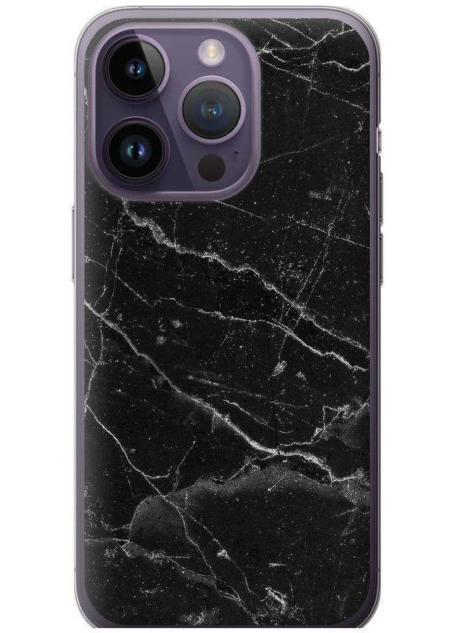 Силіконовий чохол 'Чорний мармур v2' для Endorphone Apple iPhone 14 Pro (316646512)