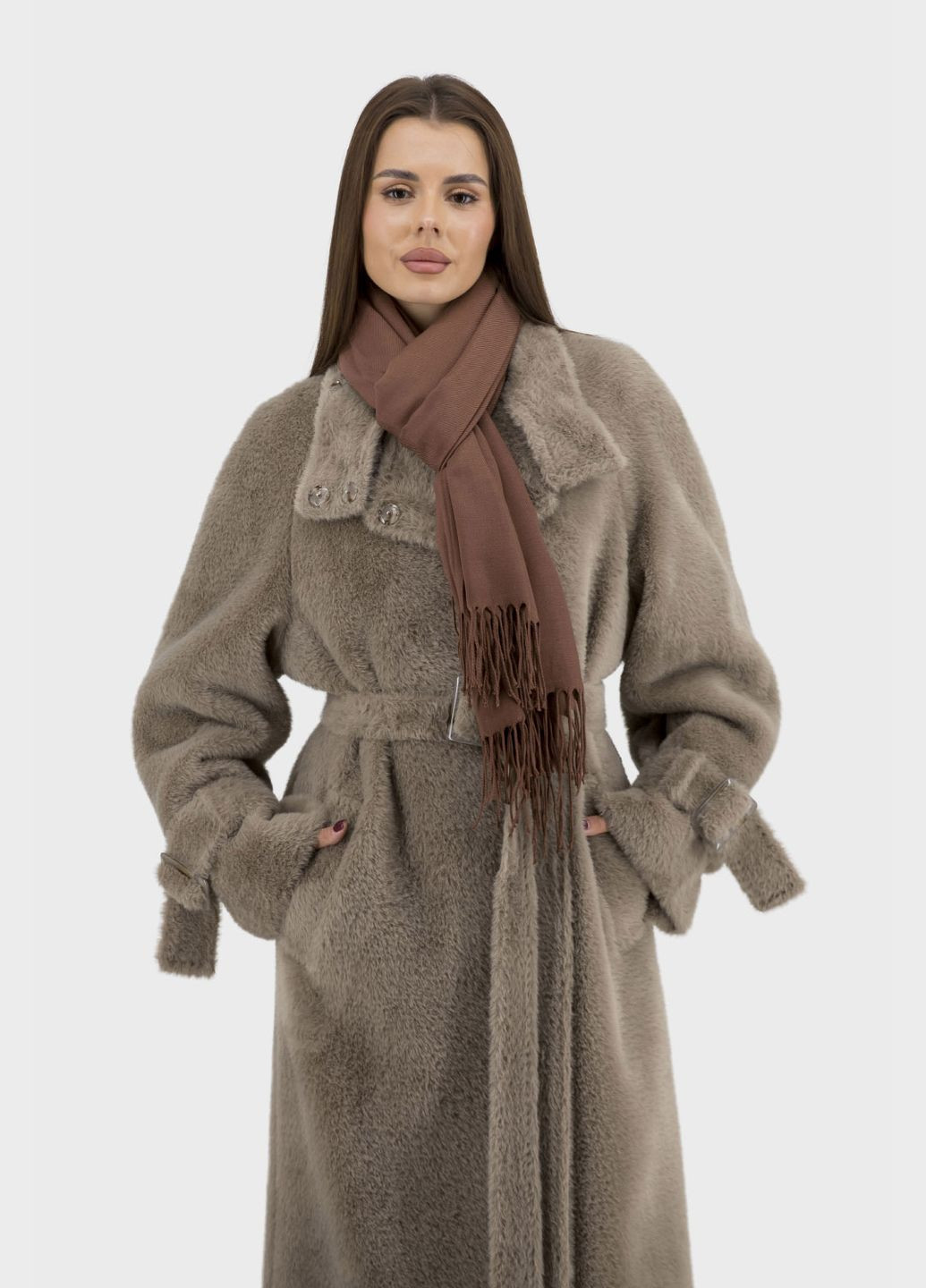 Бежевое демисезонное Женское пальто Stella Polare (, ), 30117 No Brand