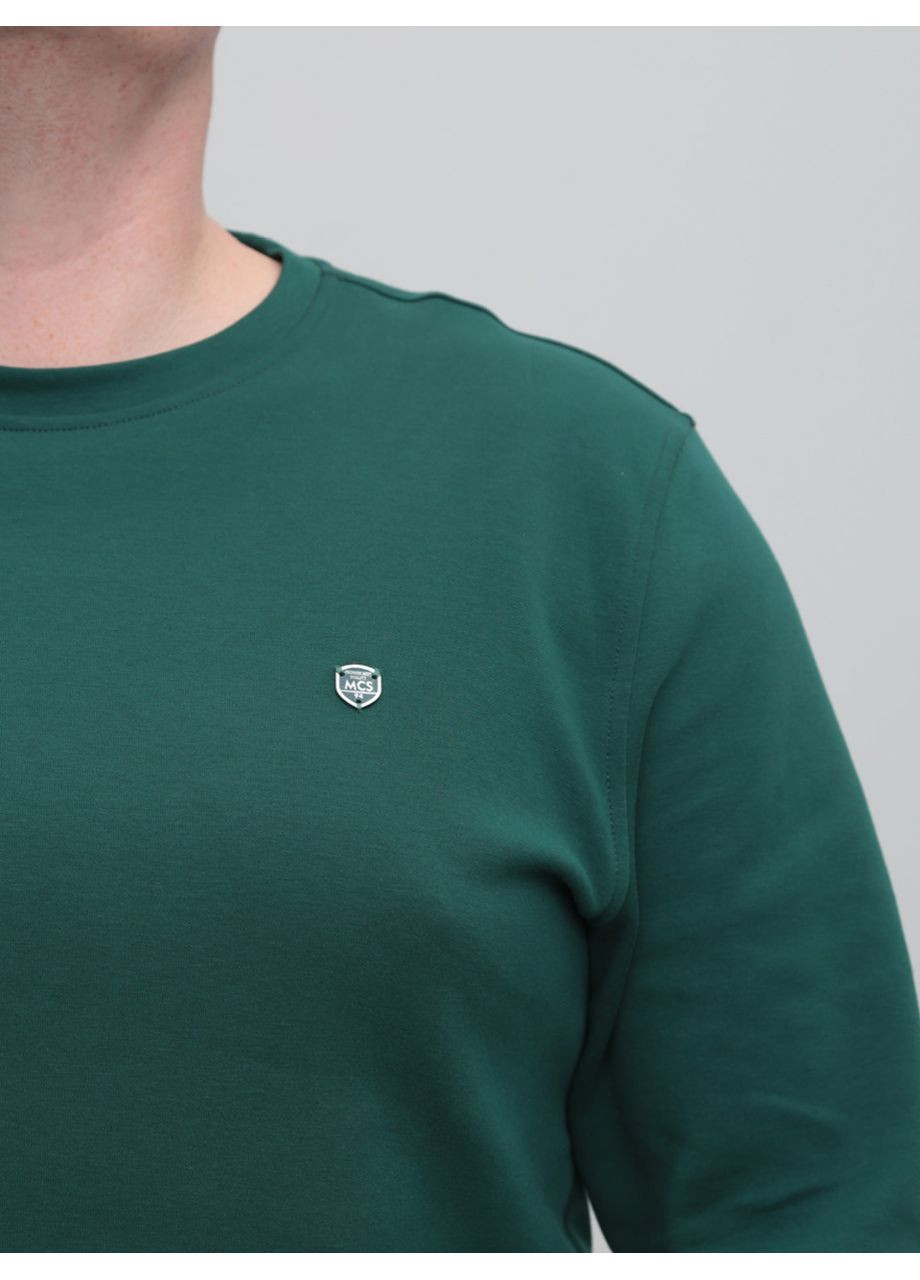 Зеленый свитшот мужской зеленый однотонный MarcoStar однотонный (363553832)