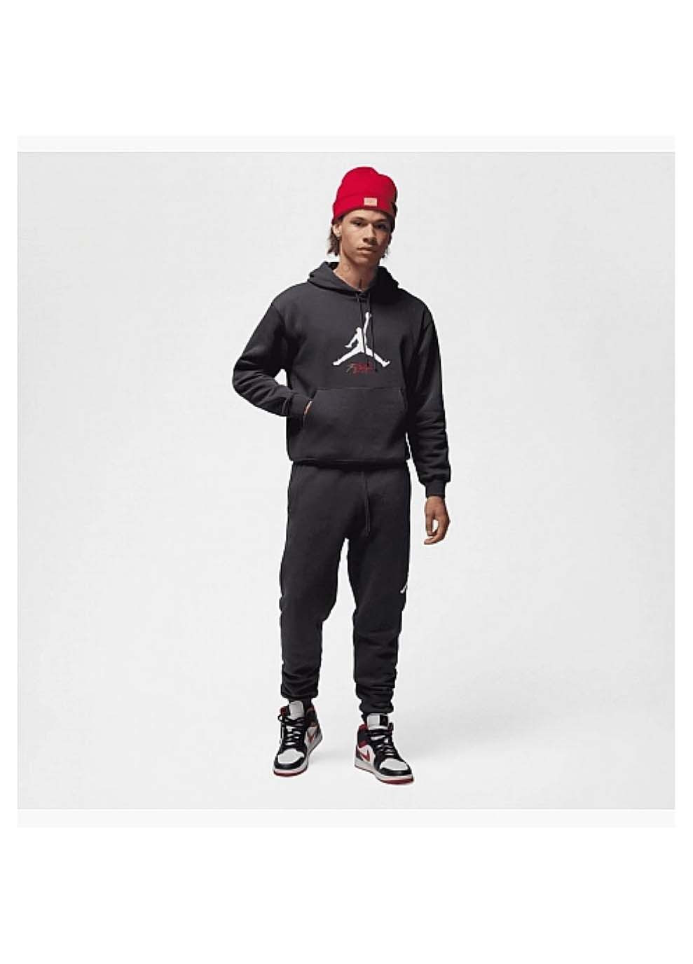 Чоловіче Худі M J ESS FLC BASELINE HOODIE Чорний Jordan (367595236)