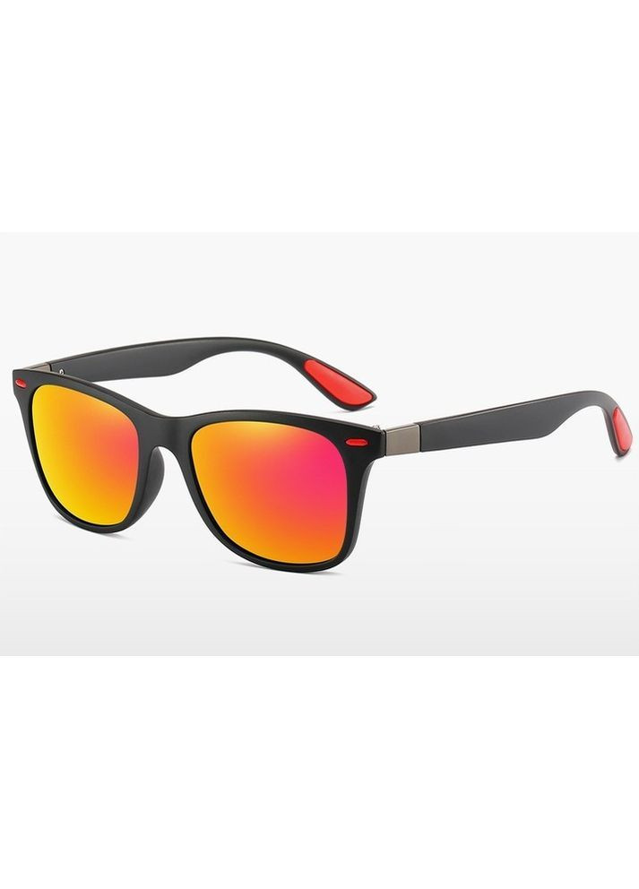 Солнцезащитные очки SuNi унисекс поляризационные UV400 розово-оранжевые антибликовые пластиковые стильные No Brand (364859655)