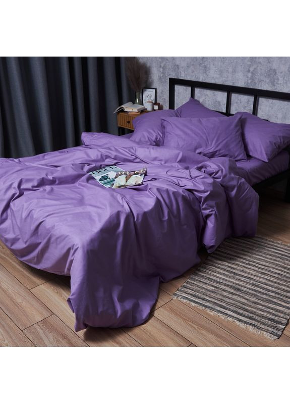 Комплект постельного белья Бязь Gold Люкс «» Полуторный 143х210 наволочки 2х70х70 (MS-820007332) Moon&Star Violet Charm (356116190)