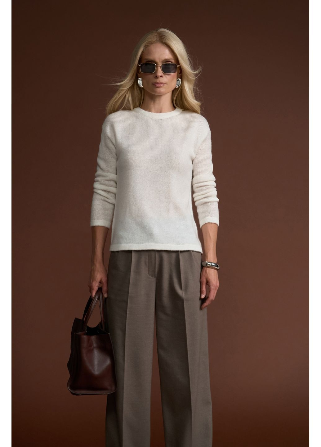 Джемпер из премиальной шерстяной пряжи 2845 Triko Bakh (368778946)