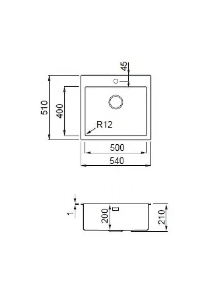 Мийка кухонна (m484542) ELLECI Compass 500 (372961875)