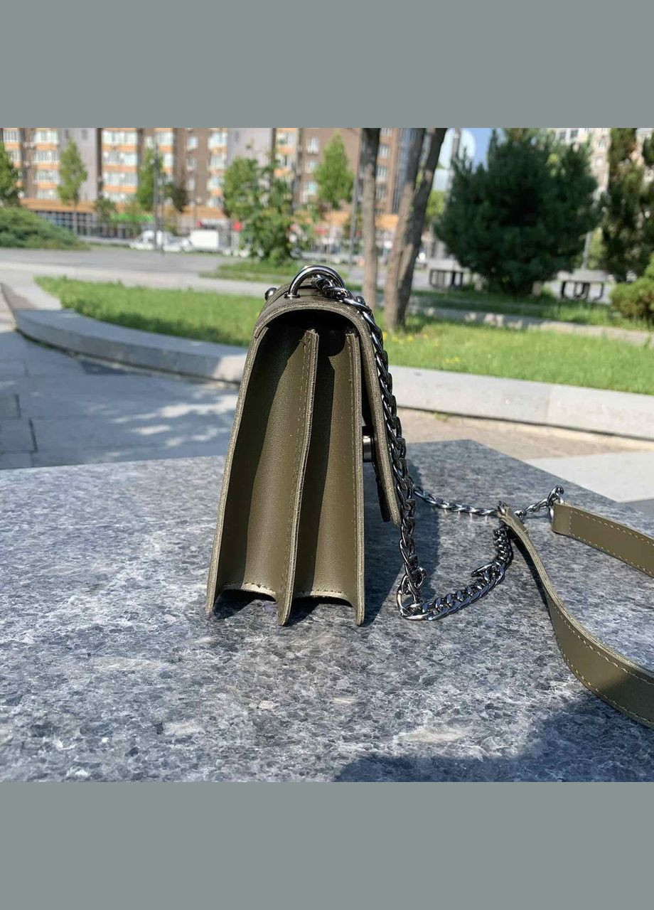 Женская мини сумочка клатч с птичками Зеленый No Brand (298996948)