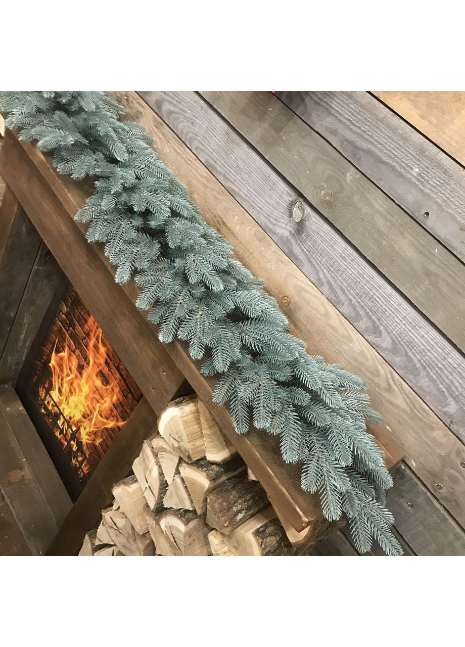 Гирлянда хвойная Traditional литая 2 м голубая HVOYA (366964117)