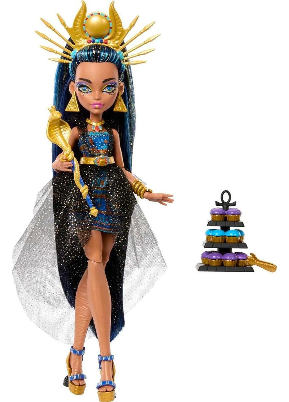Лялька Монстр Хай Клео де Ніл з аксесуарами Оригінал Mattel Cleo De Nile Клеопатра Monster High (365251382)