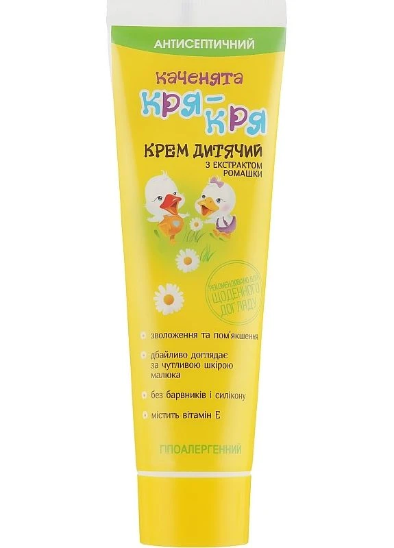 Дитячий крем з екстрактом ромашки Каченята Кря-Кря 75ml (2-1054944) Pirana (380112633)