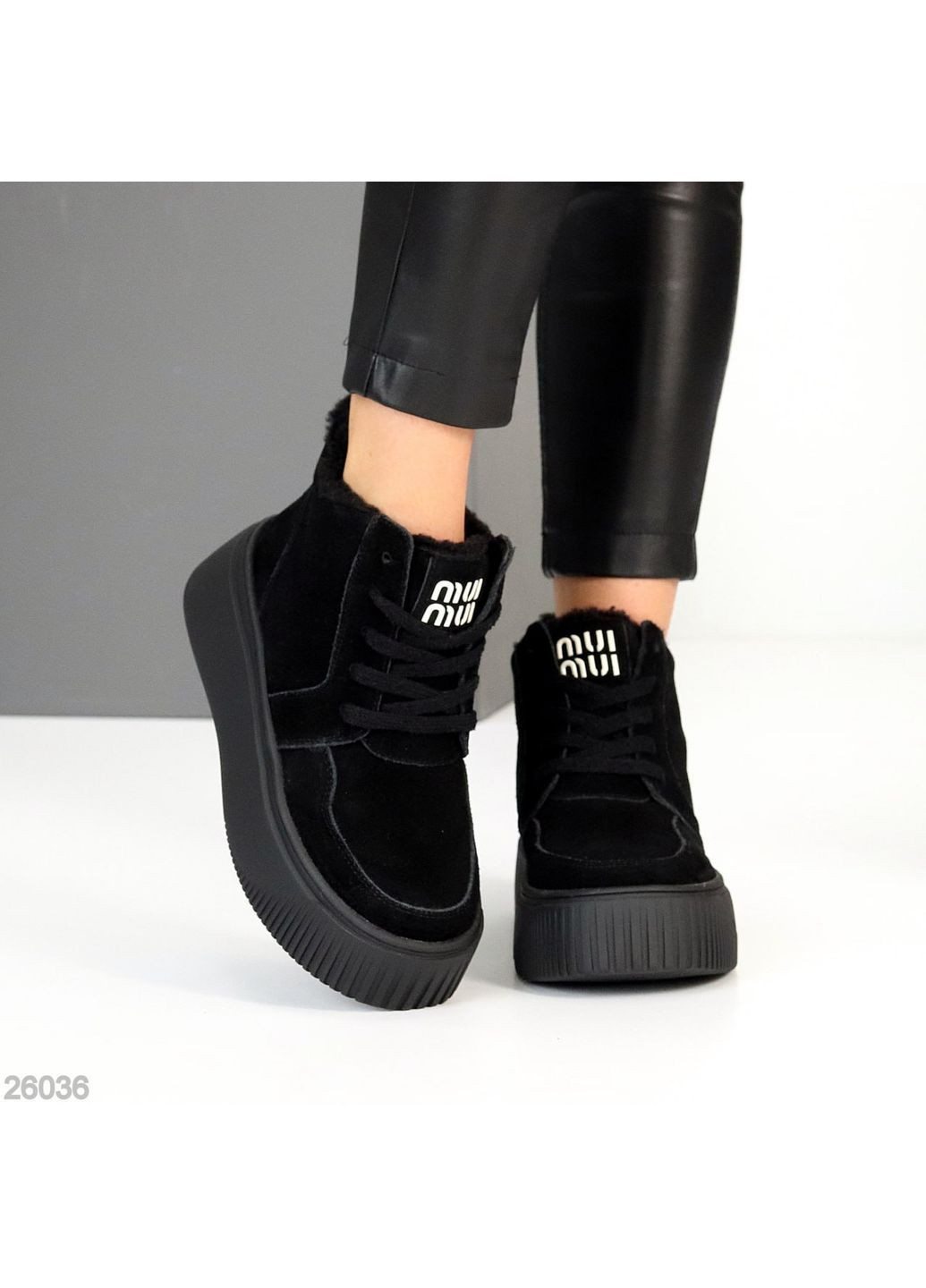 Зимние зимние ботинки stilla No Brand из натуральной замши