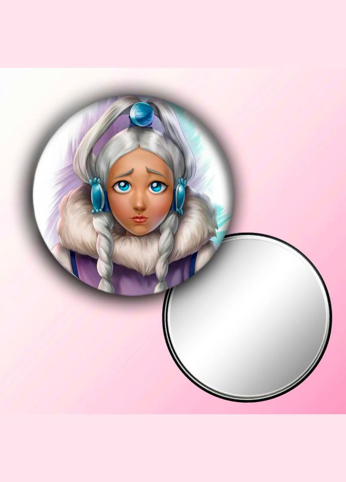 Дзеркальце косметичне кишенькове Аніме Аватар #0024 із малюнком круглий 56 мм No Brand (309157388)