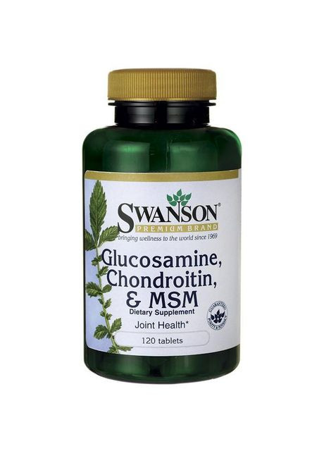 Глюкозамин и хондроитин МСМ, 120 таблеток, Swanson (364311083)