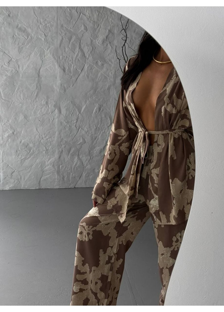 Женский комплект с принтованной текстурой Україна (352261720)