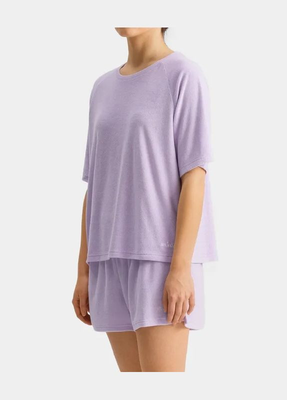 Бузкова всесезон жіноча махрова піжама футболка + шорти Atlantic