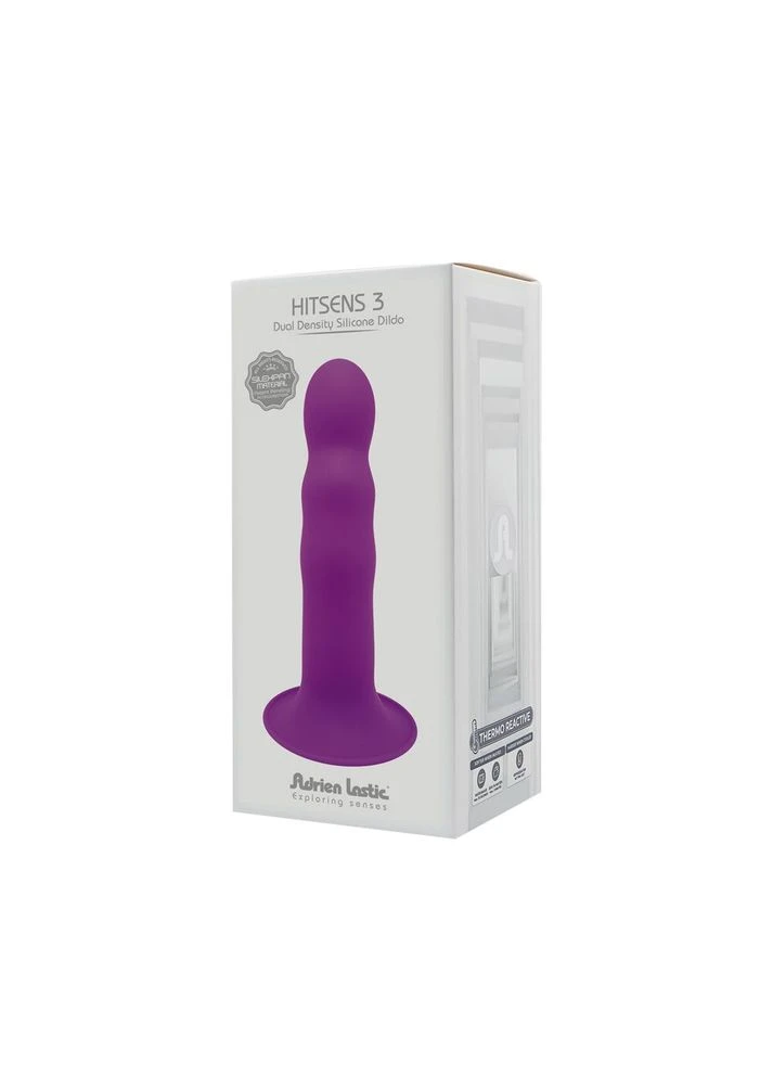Дилдо с присоской Hitsens 3 фиолетовый CherryLove Adrien Lastic (282963818)