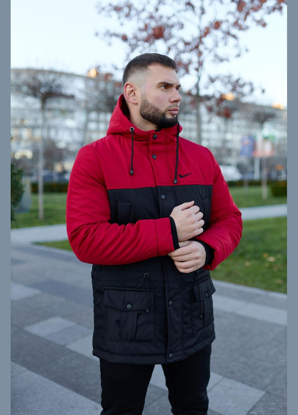 Парк зимний мужской с логотипом Nike Vakko (316255978)