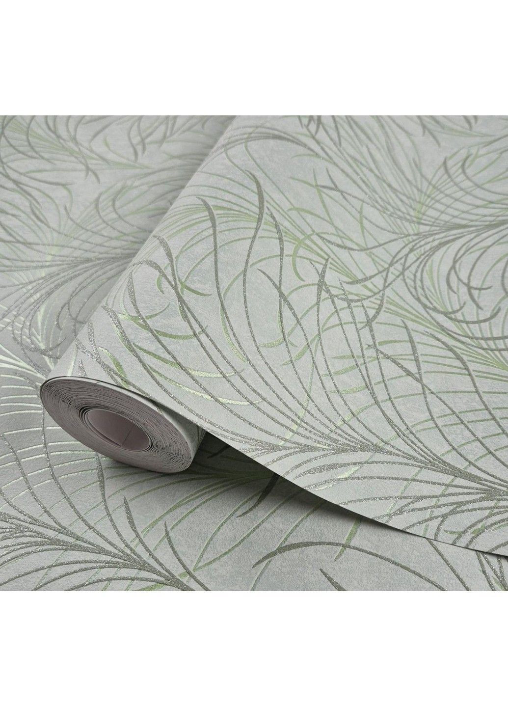 Шпалери вінілові 0.53 × 10.05 м 94210, салатові з малюнком для спальні, кухні, дитячої MARBURG (368895633)