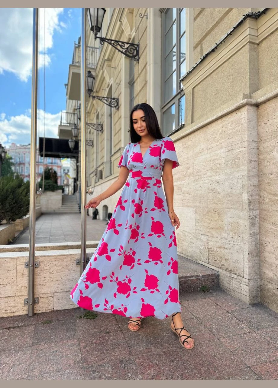 Сіра прогулянкова жіноча сукня Fashion