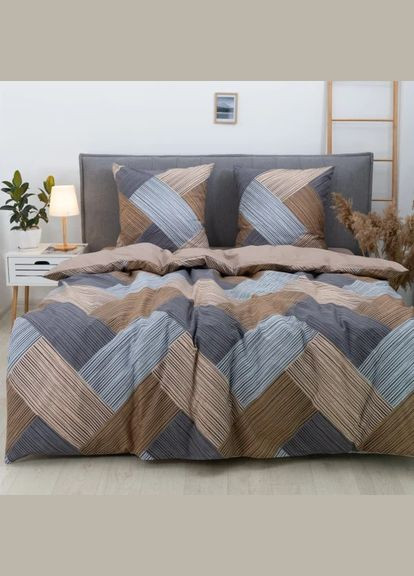 Комплект постільної білизни євро ранфорс 23240 100% бавовна Viluta (301939179)