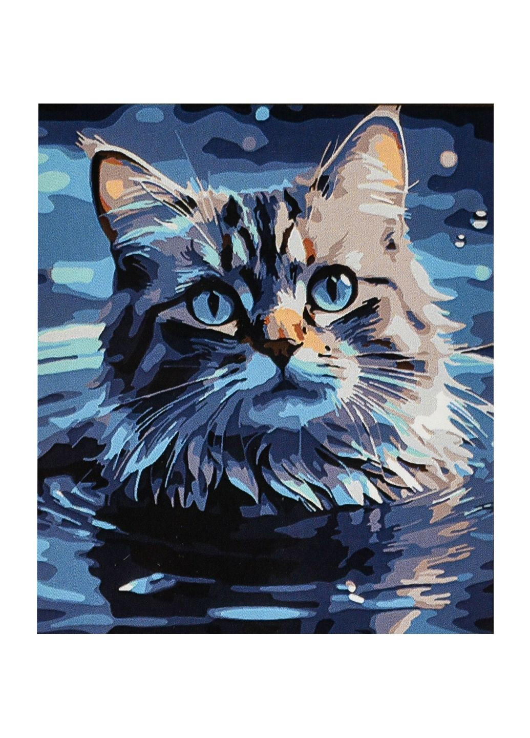 Картина для малювання за номерами Strateg Ніжний мурчик 30x40 (SS1208) Стратег (365545642)