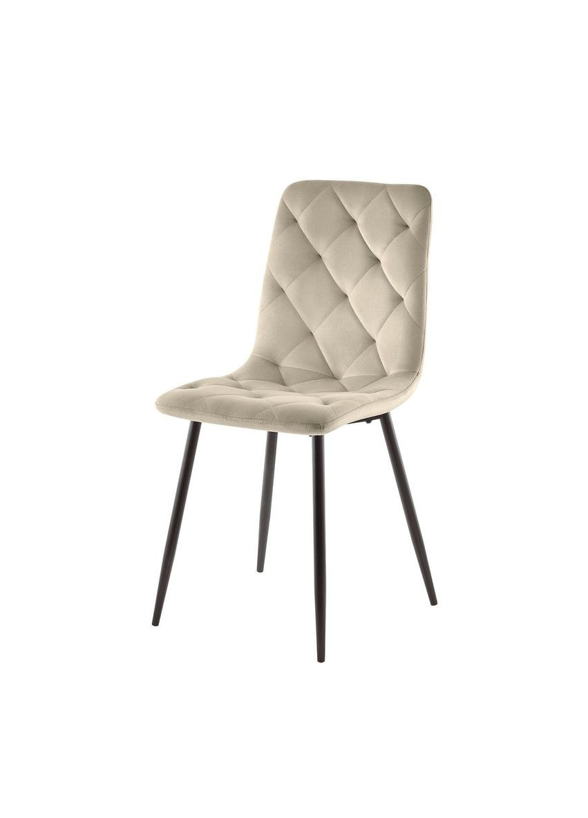 Стул ANETTE черный каркас/темный беж Intarsio (365461452)